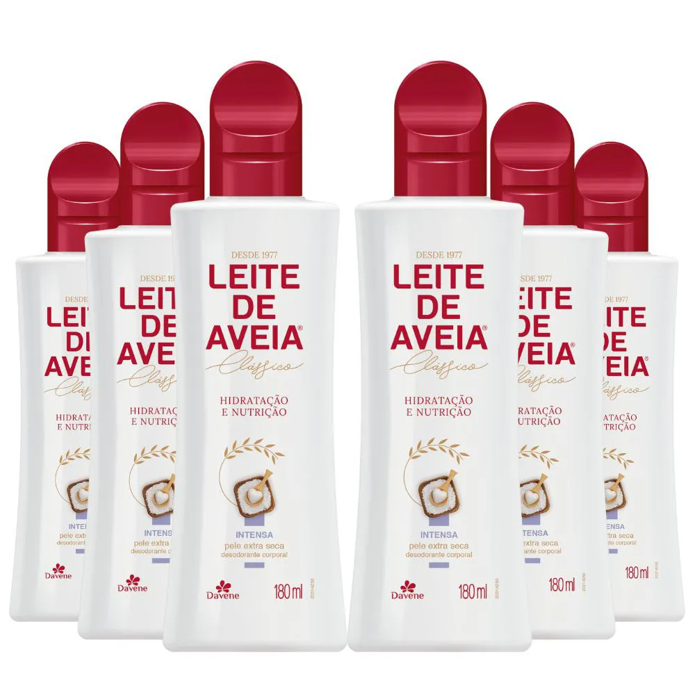 COMBO 10009 (6 X HIDRATANTE CORPORAL LEITE DE AVEIA INTENSA 180ML)