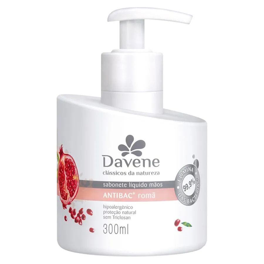 SABONETE LíQUIDO MãOS CLáSSICOS DA NATUREZA ANTIBAC ROMã 300ML
