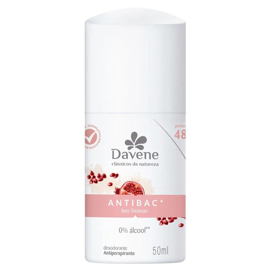 DESODORANTE ANTIPERSPIRANTE ROLL ON CLáSSICOS DA NATUREZA ANTIBAC 50ML