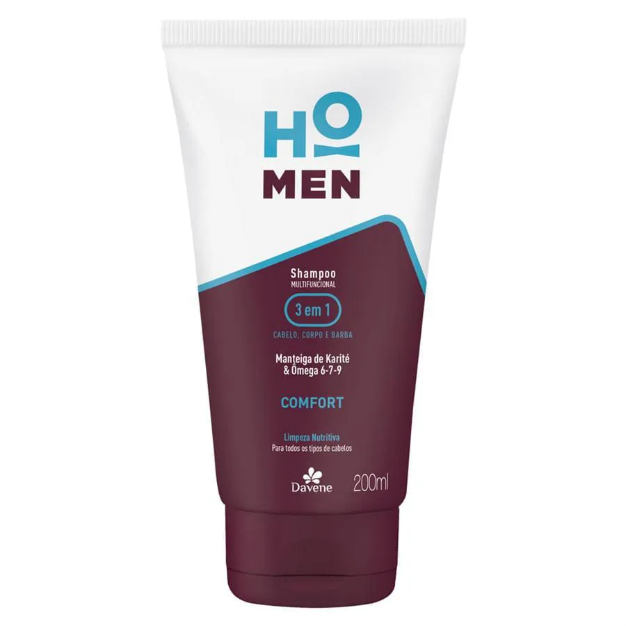 SHAMPOO MULTIFUNCIONAL HO MEN 3 EM 1 COMFORT 200ML