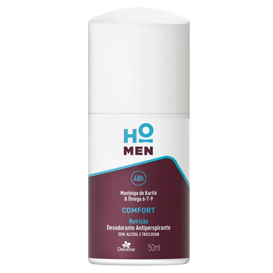 DESODORANTE ANTIPERSPIRANTE HO MEN ROLL ON COMFORT 50ML