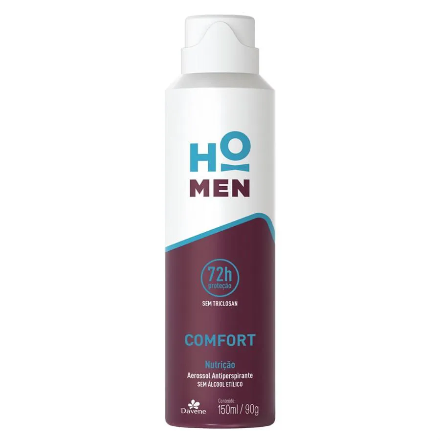 DESODORANTE ANTIPERSPIRANTE HO MEN AEROSSOL COMFORT 150ML