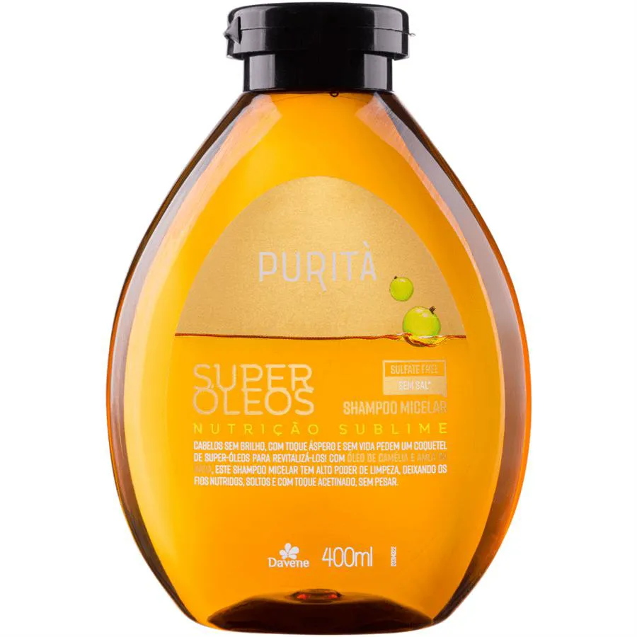 SHAMPOO MICELAR PURITà  SUPER ÓLEOS PURITà 400ML