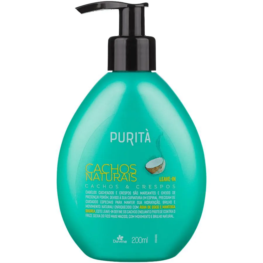 LEAVE IN PURITà CACHOS NATURAIS  200ML