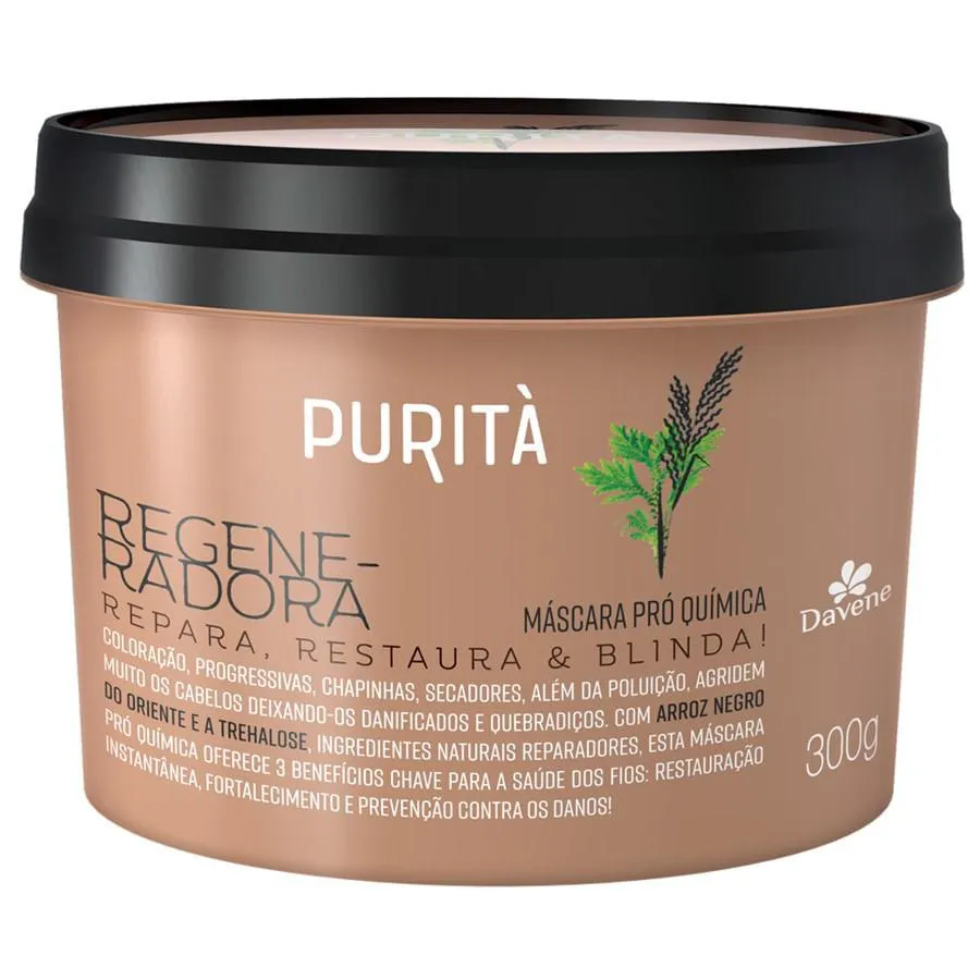 MáSCARA PRó QUíMICA PURITà REGENERADORA 300G