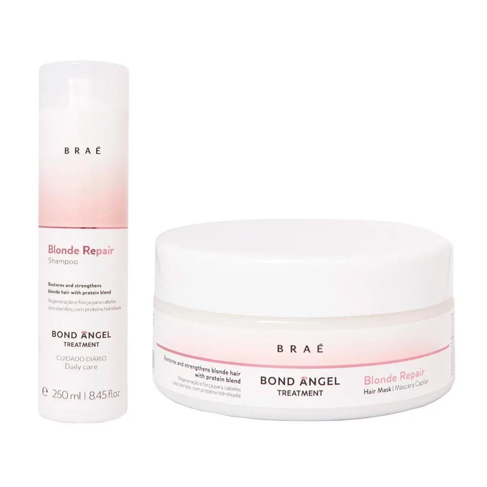 KIT BRAé BLONDE REPAIR - SHAMPOO 250ML + MáSCARA 250G