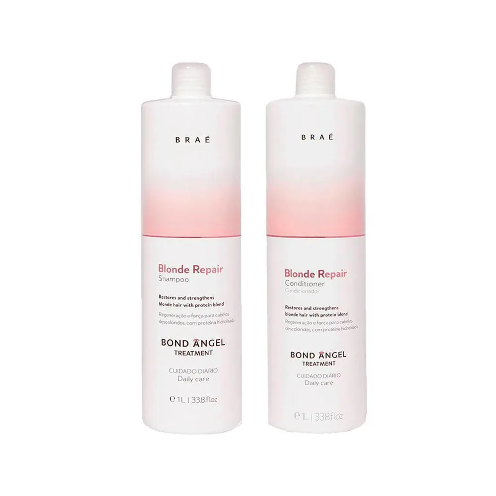 KIT BRAé BLONDE REPAIR - SHAMPOO 1000ML + CONDICIONADOR 1000ML