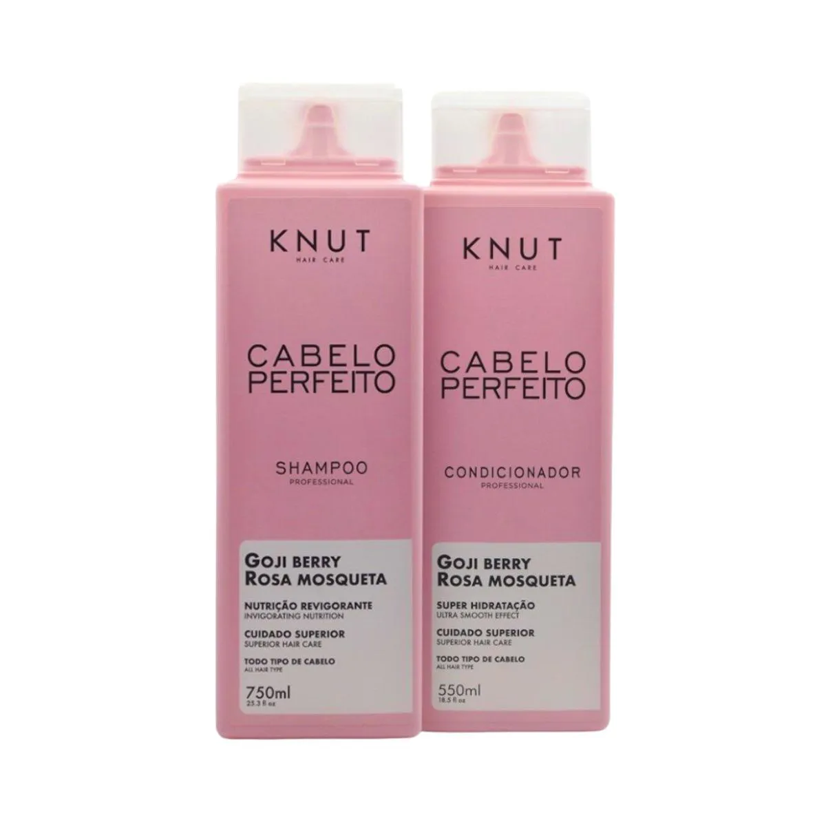 KNUT KIT CABELO PERFEITO SHAMPOO 750ML + CONDICIONADOR 550ML