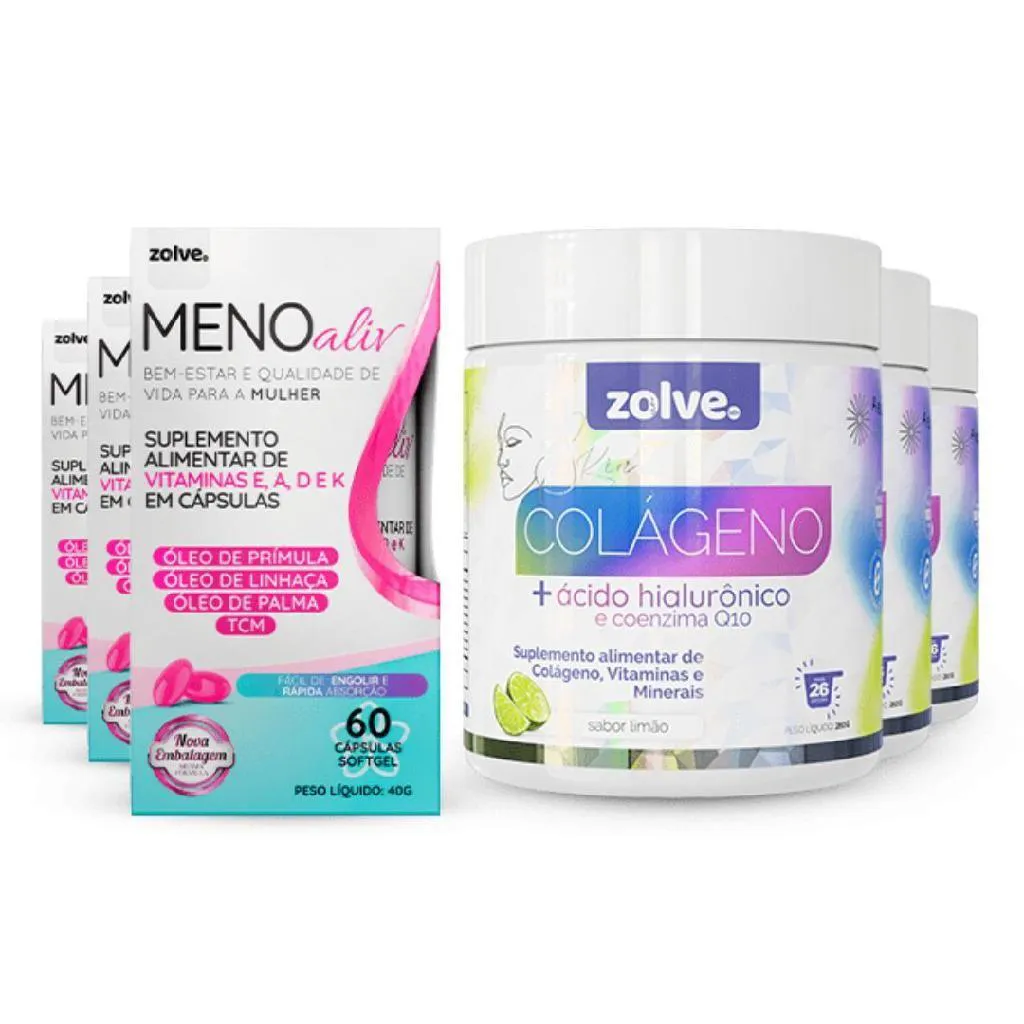 KIT 3UN CADA SKIN COLáGENO TIPO I E MENO ALIV - SUPLEMENTO