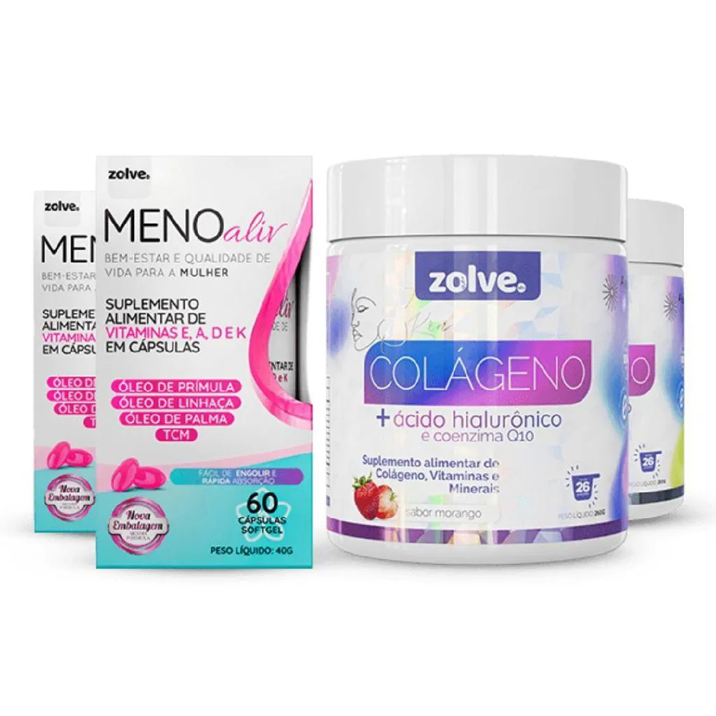 KIT 2UN CADA SKIN COLáGENO TIPO I E MENO ALIV - SUPLEMENTO