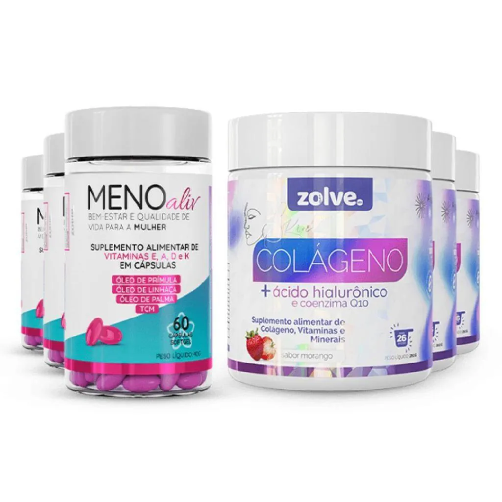 KIT 3UN CADA SKIN COLáGENO TIPO I E MENO ALIV - SUPLEMENTO