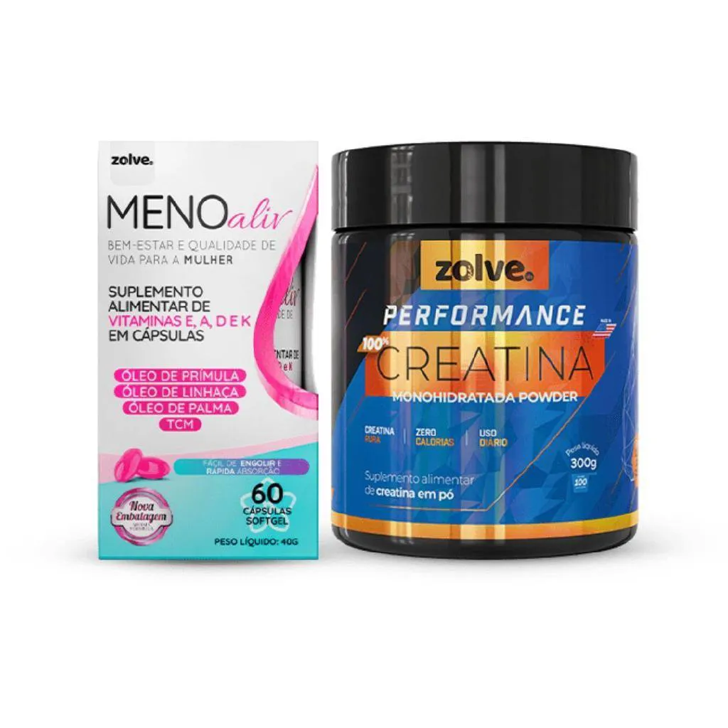 KIT 1UN CADA MENO ALIV E CREATINA PERFORMANCE - SUPLEMENTO