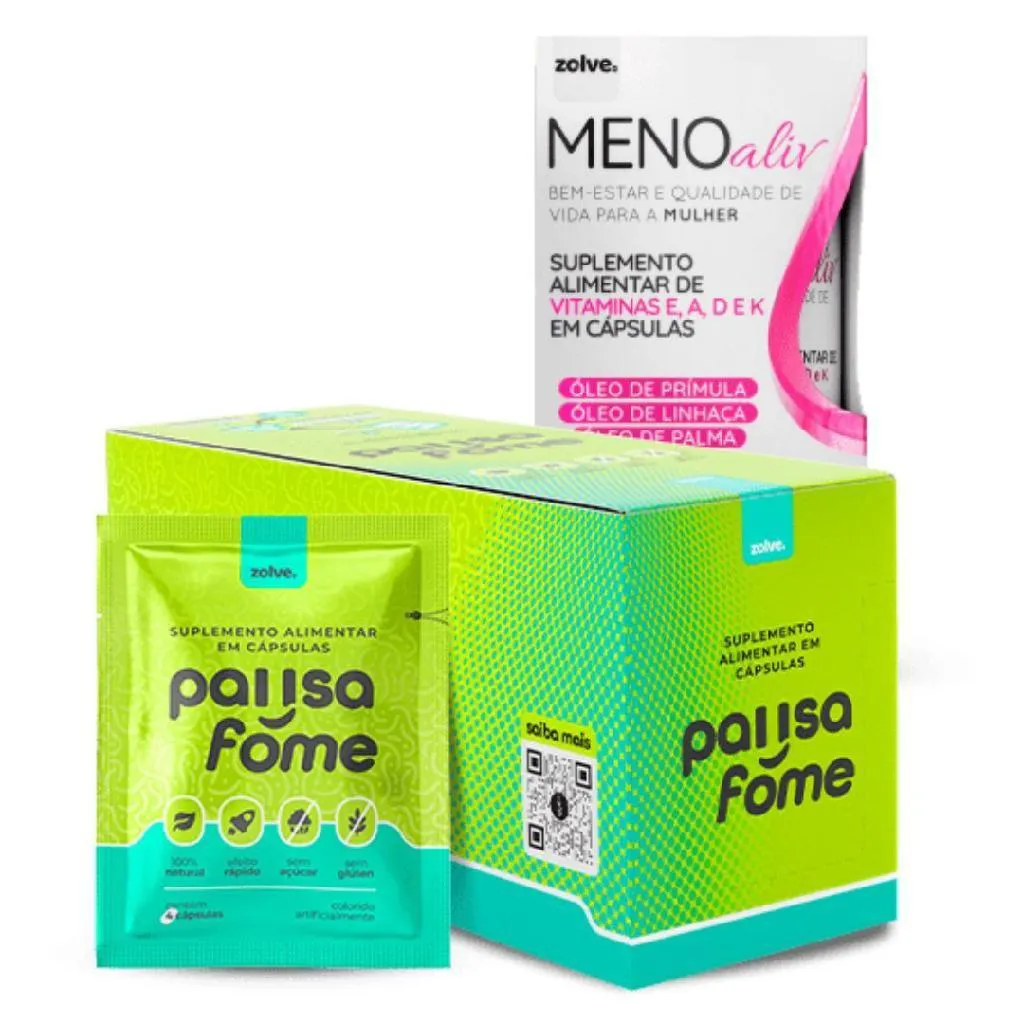 KIT 1UN CADA ZOLVE MENO ALIV E PAUSA - SUPLEMENTO ALIMENTAR