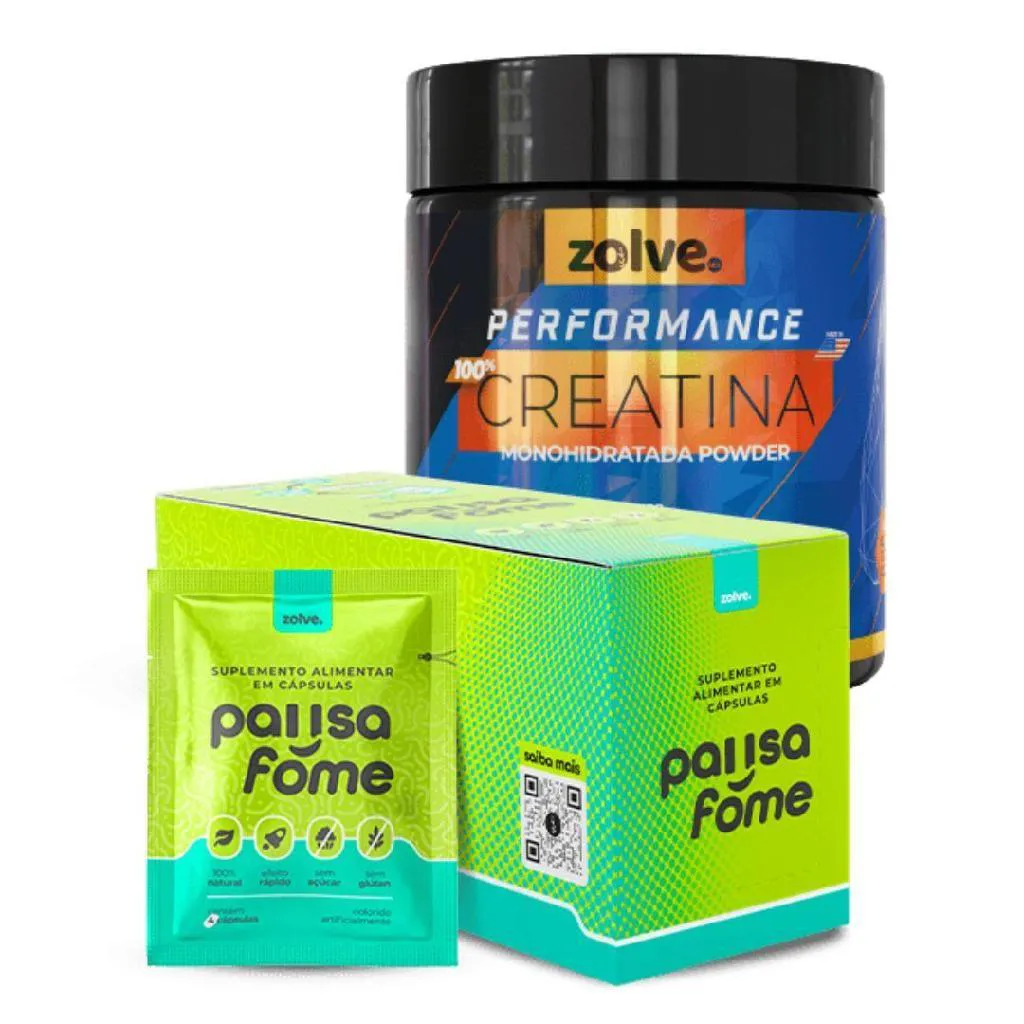 KIT 1UN CADA ZOLVE CREATINA PERFORMANCE E PAUSA - SUPLEMENTO