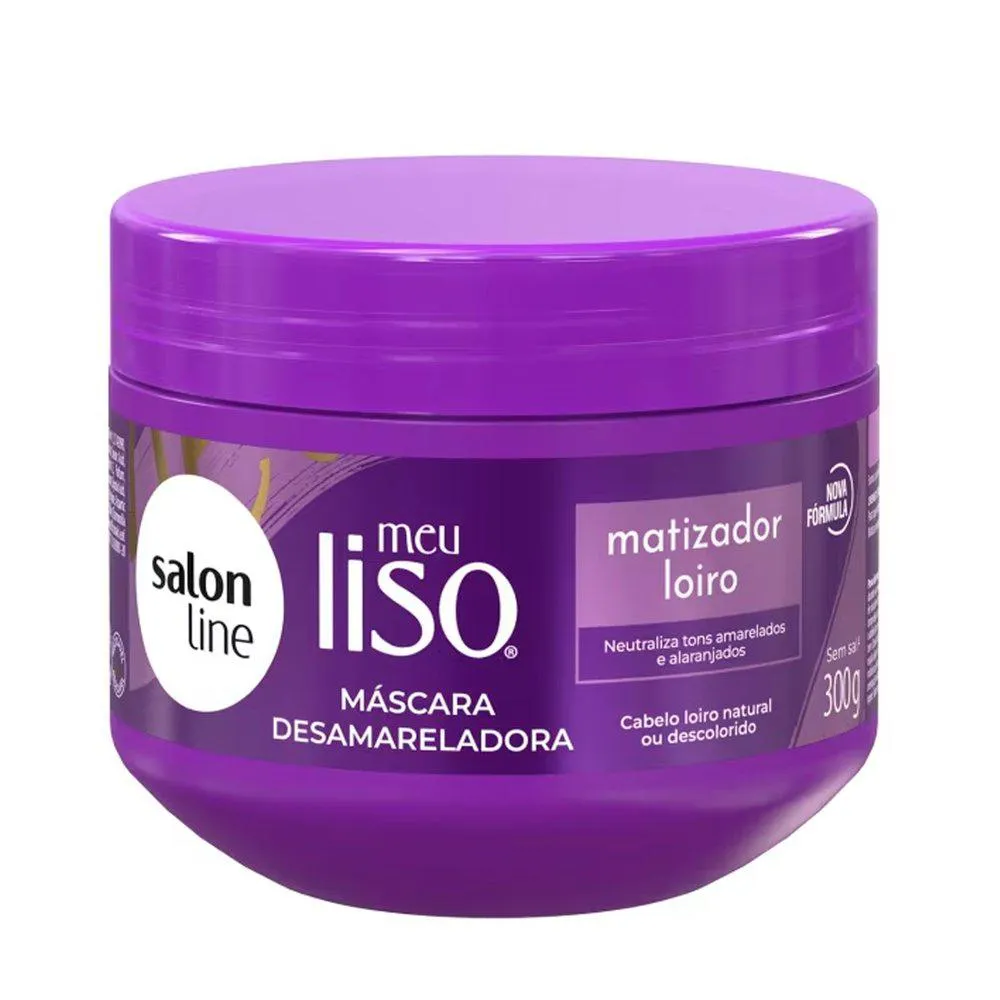 MáSCARA SALON LINE MEU LISO MATIZADOR LOIRO - 300G