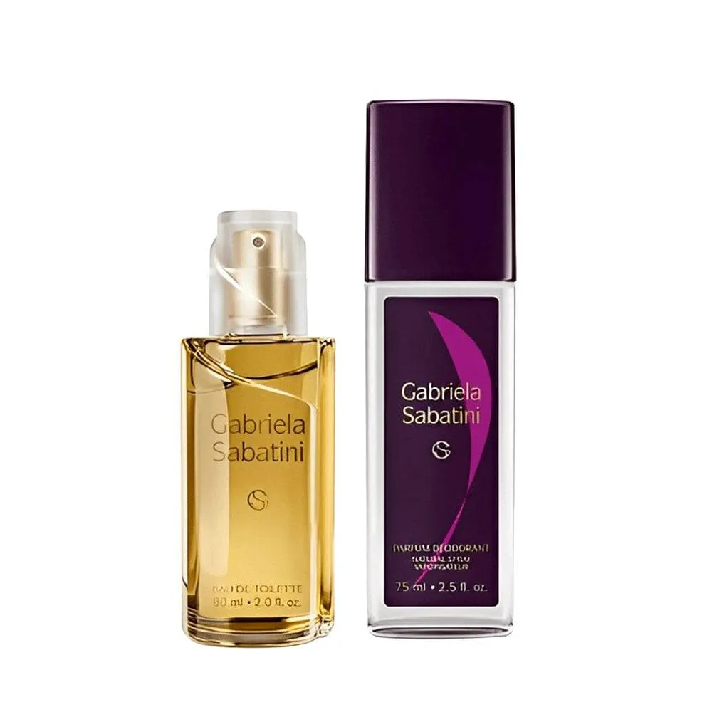 KIT PERFUME FEMININO EAU DE TOILETTE 60ML + BODY SPRAY DESODORANTE 75ML GABRIELA SABATINI