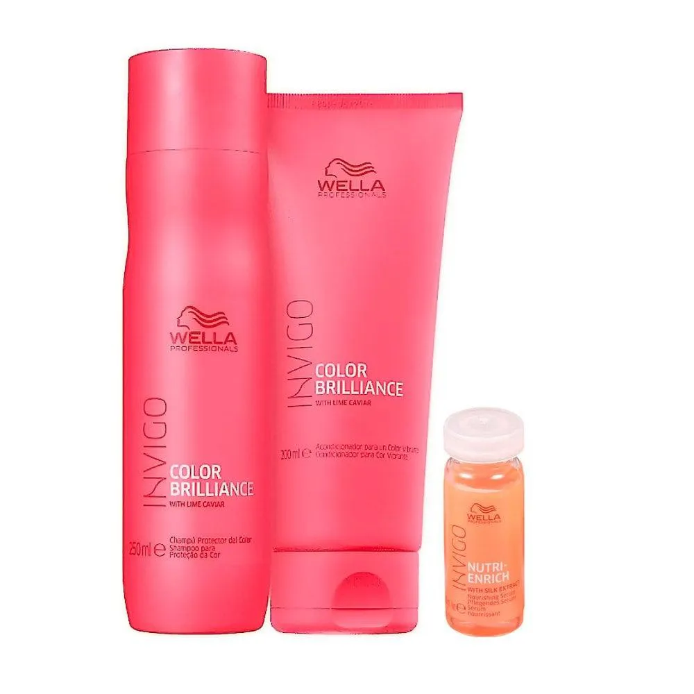 KIT WELLA BRILLIANCE + AMPOLA NUTRI ENRICH