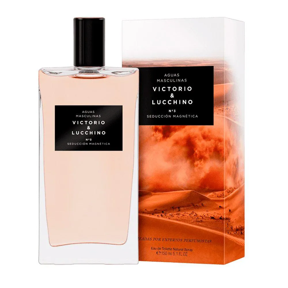 PERFUME MASCULINO EAU DE TOILETTE VICTORIO&LUCCHINO N° 3 SEDUCCIóN MAGNéTICA 150ML