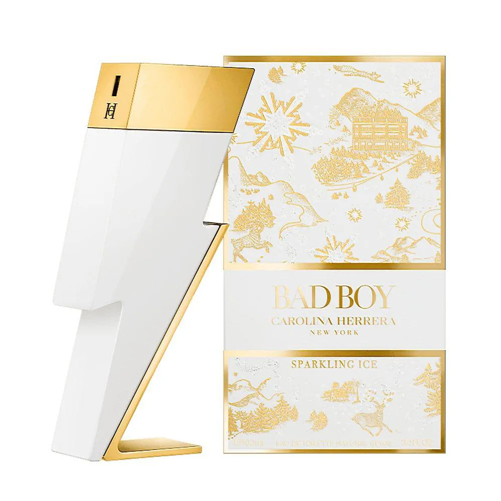PERFUME MASCULINO EAU DE TOILETTE CAROLINA HERRERA BAD BOY SPARKILING ICE 100ML