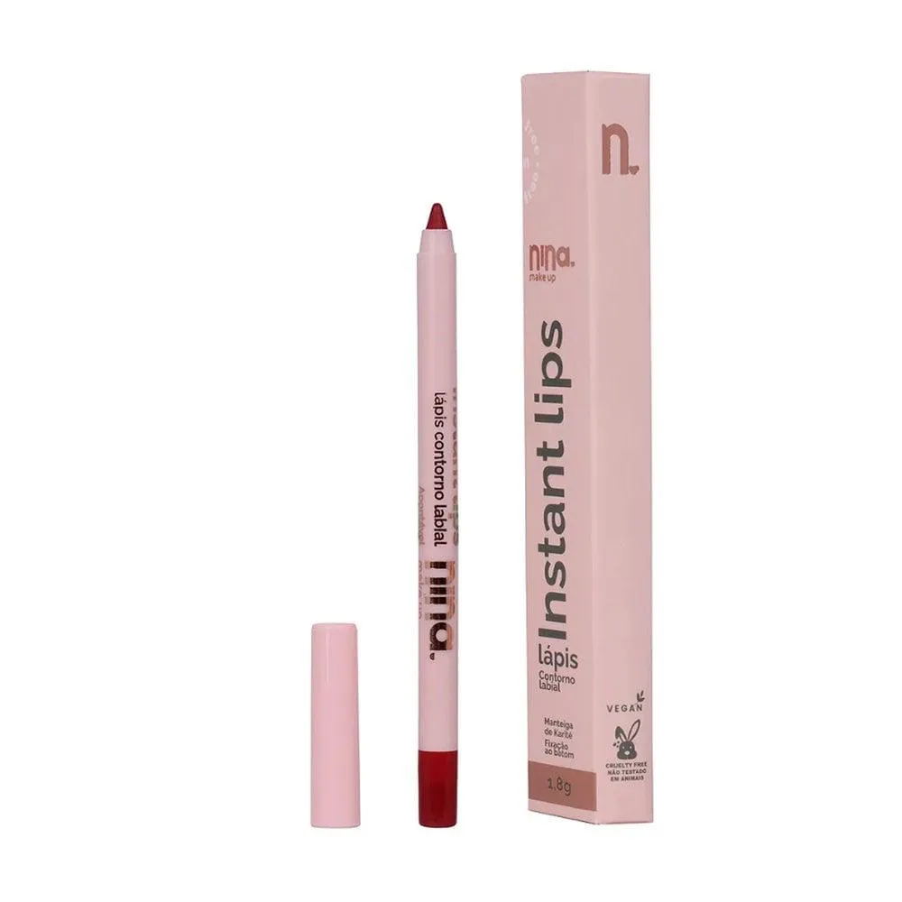LAPIS LABIAL NINA MAKE UP INSTANT LIPS RUBI
