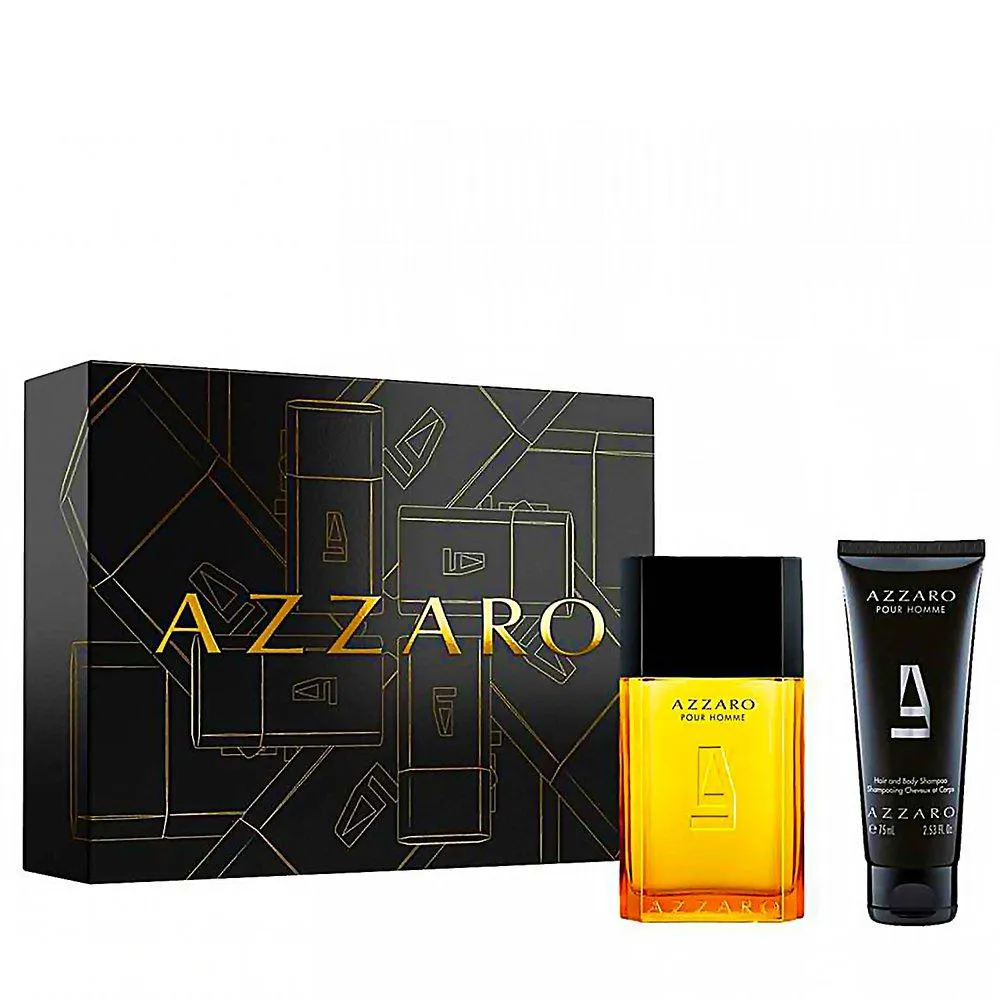 KIT AZZARO PERFUME MASCULINO EAU DE TOILETTE 100ML+SHAMPOO 75ML POUR HOMME