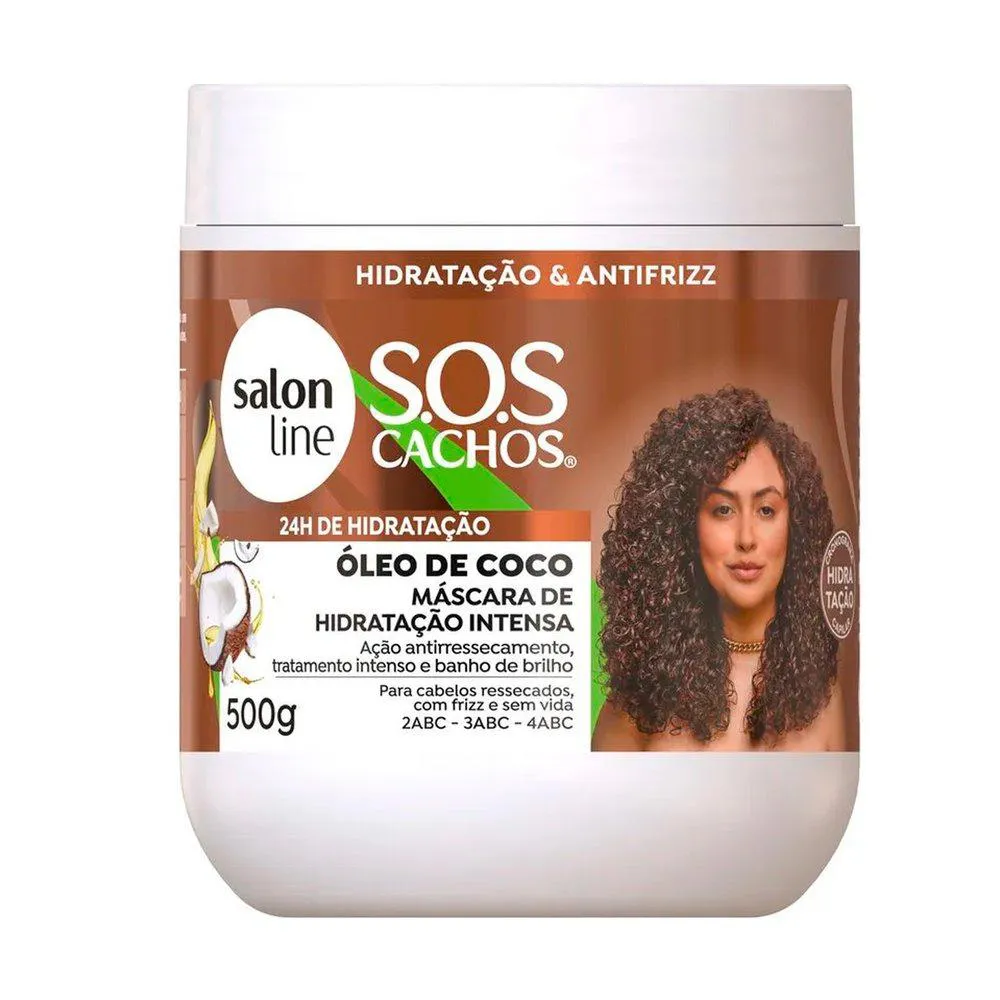MáSCARA DE HIDRATAçãO SALON LINE SOS COCO – 500G