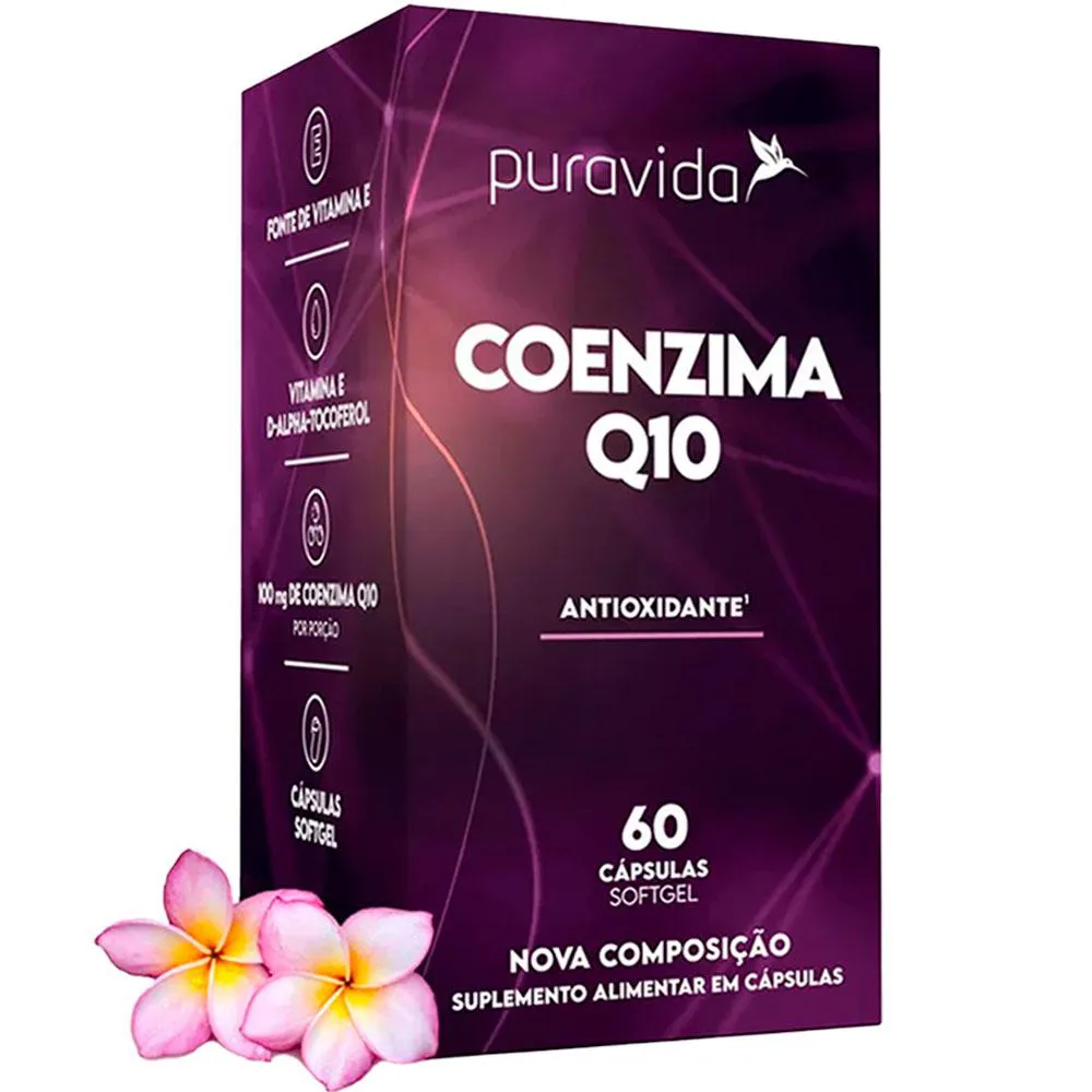 COENZIMA Q10 + VIT E - COQ10 100MG METABOLIC HEALTH - (60 SOFTGEL) - PURA VIDA
