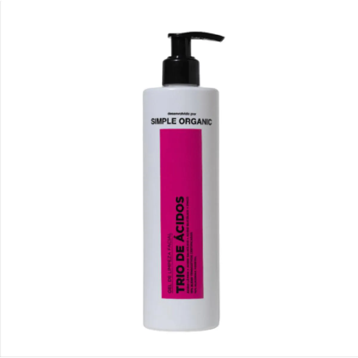 Gel de Limpeza Facial Simple Organic Trio de Ácidos 350g