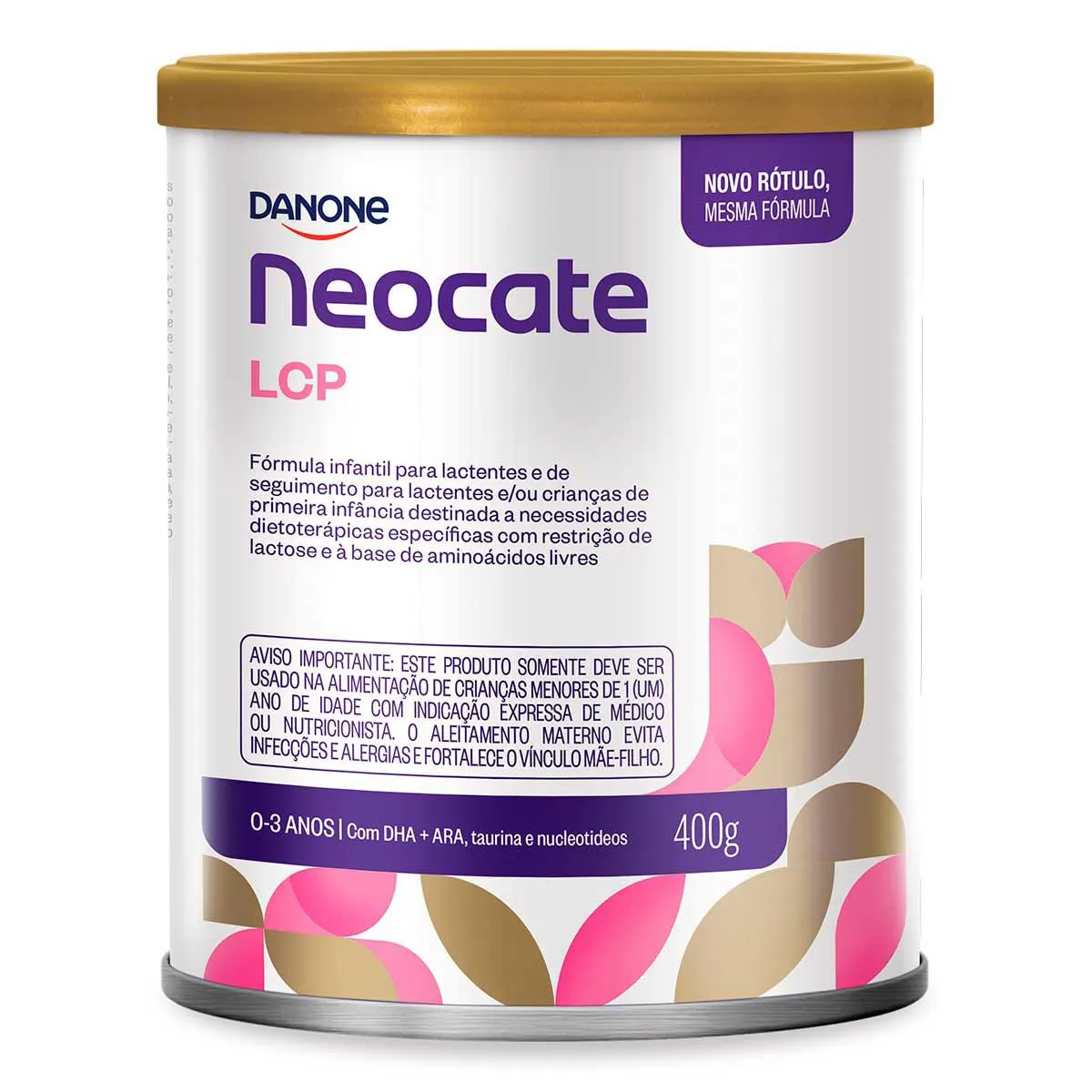 Fórmula Infantil Neocate LCP Danone 0 a 3 anos com 400g