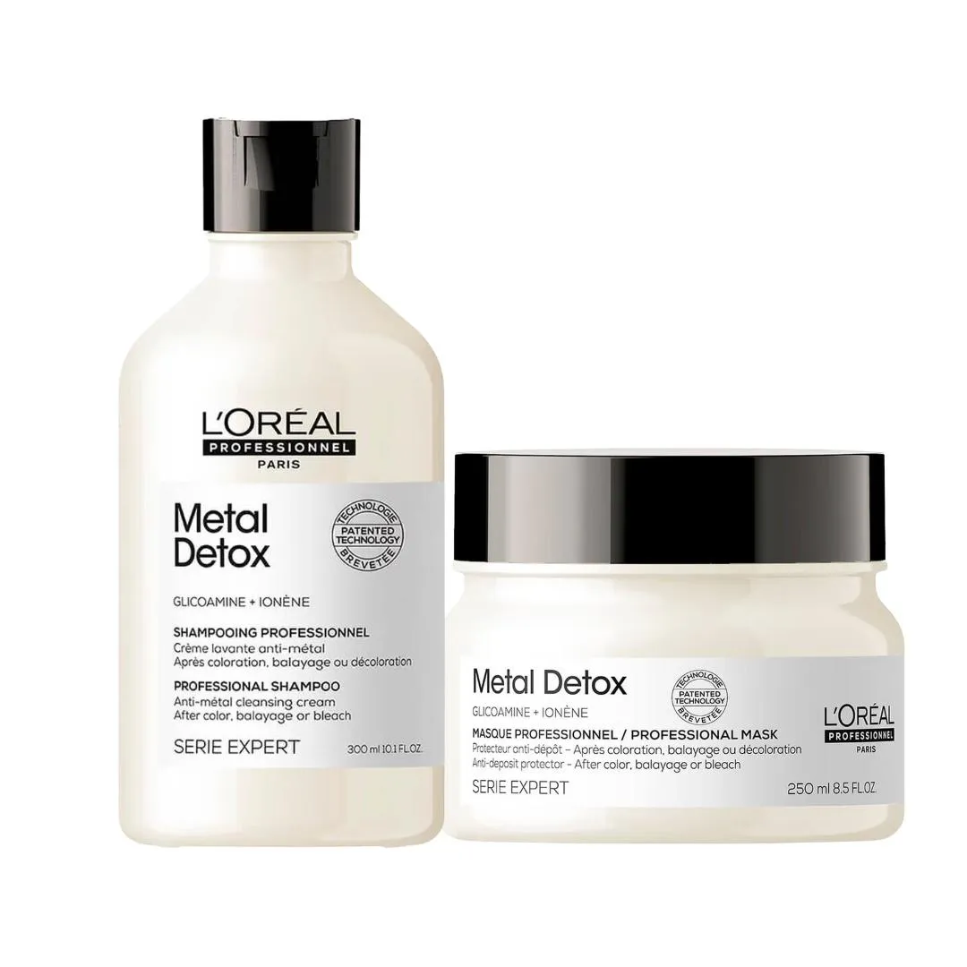 L´ORéAL PROFESSIONNEL METAL DETOX SHAMPOO 300ML MASCARA250ML