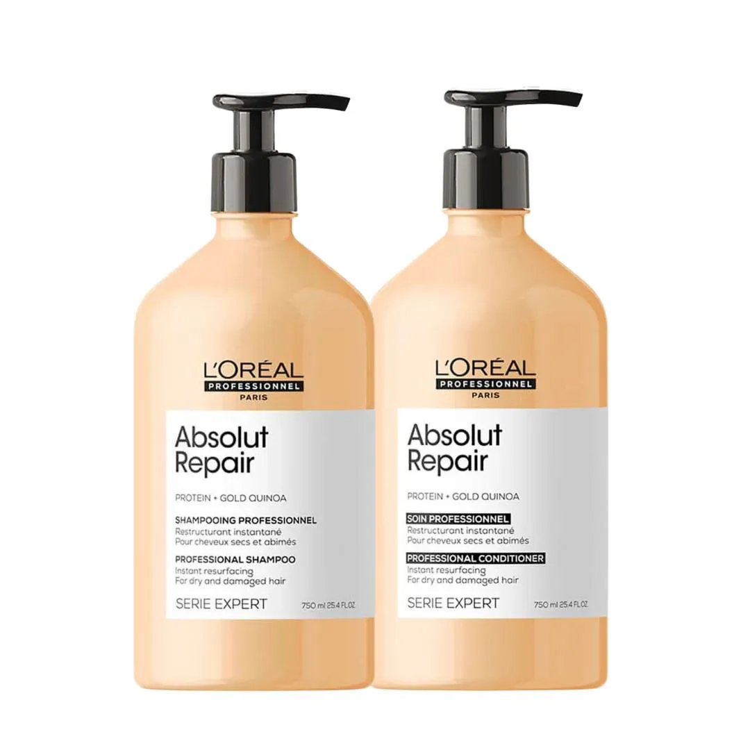 L´ORéAL ABS REPAIR PROTEIN GOLD QUINOA SH 750ML COND 750ML