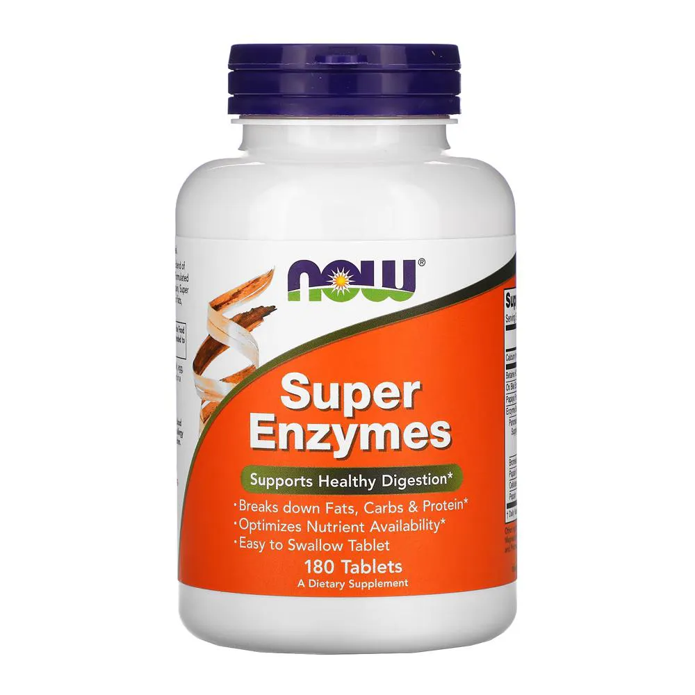 SUPER ENZIMAS DIGESTIVAS NOW FOODS 180