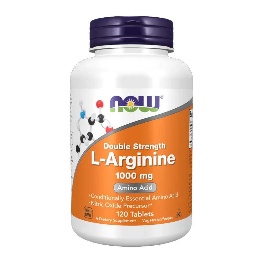 L-ARGININA 1000MG NOW FOODS L-ARGININE 120 TABLETS