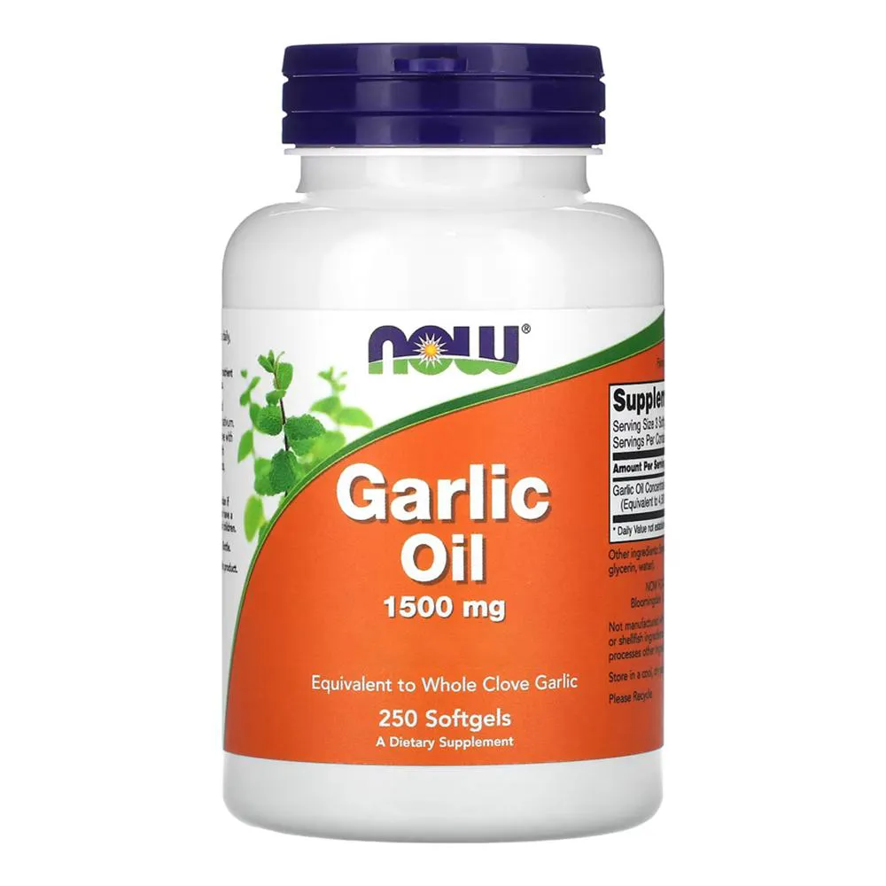 ÓLEO DE ALHO 1500MG NOW FOODS NOW FOODS GARLIC OIL 250SOLFTG