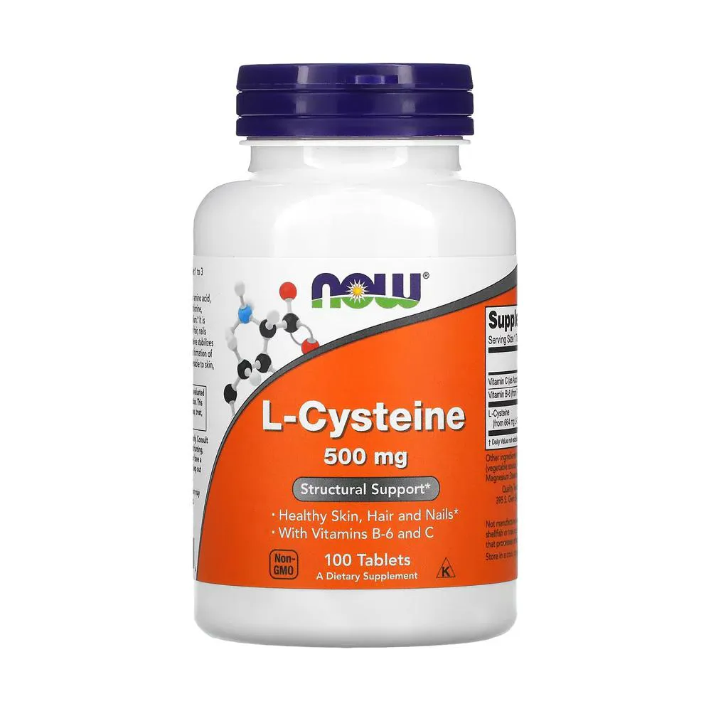 L-CISTEíNA 500MG NOW FOODS L-CYSTEINE 100