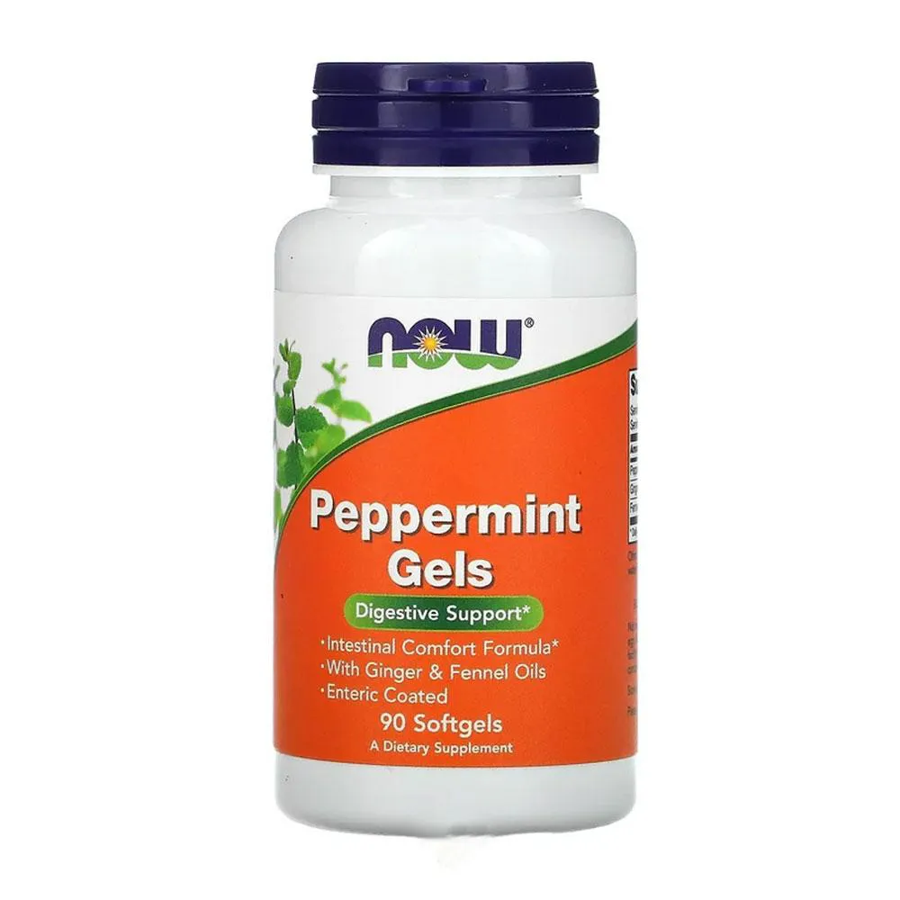 NOW FOODS PEPPERMINT GELS  90 SGELS ENTRIC 4727
