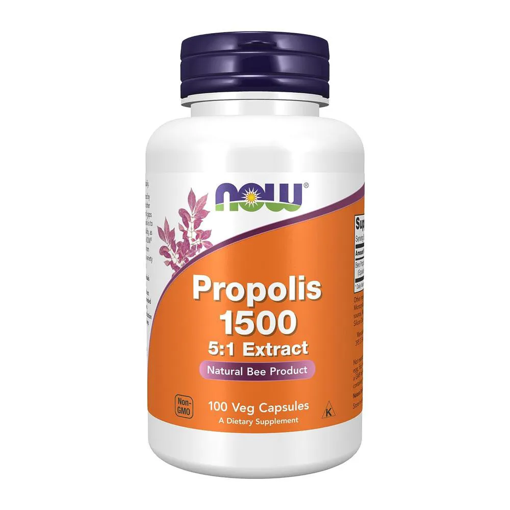 PRóPOLIS ABELHA 1500 NOW FOODS EXTRACT 300MG 100 VEG CAPS