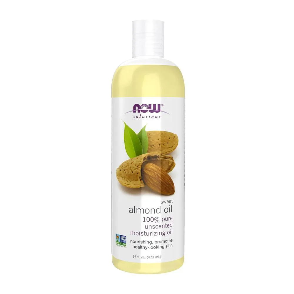 ÓLEO DE AMENDOA 473ML NOW FOODS ALMOND OIL PURO