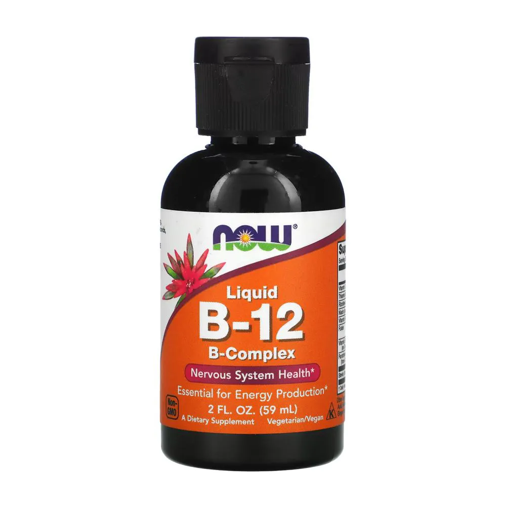 COMPLEXO DE VITAMINA B-12 NOW FOODS 59ML PRODUTO IMPORTADO