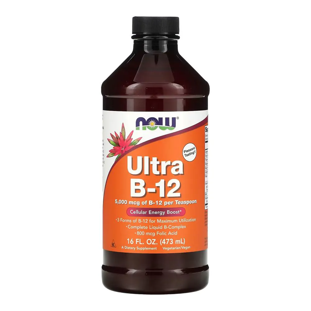 ULTRA B-12 VITAMINA COMPLEXO B NOW FOODS 473ML IMPORTADO