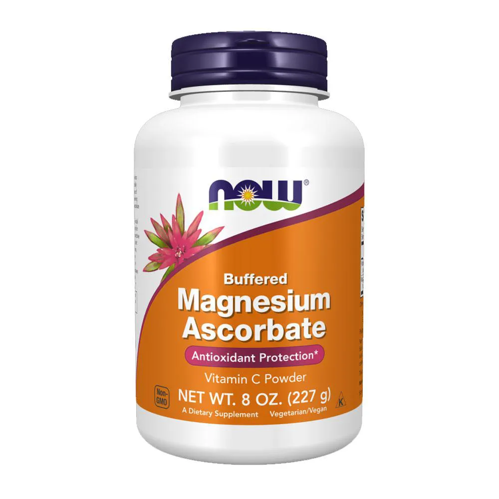 ASCORBATO MAGNéSIO Pó + VIT C NOW FOODS 227G IMPORTADO