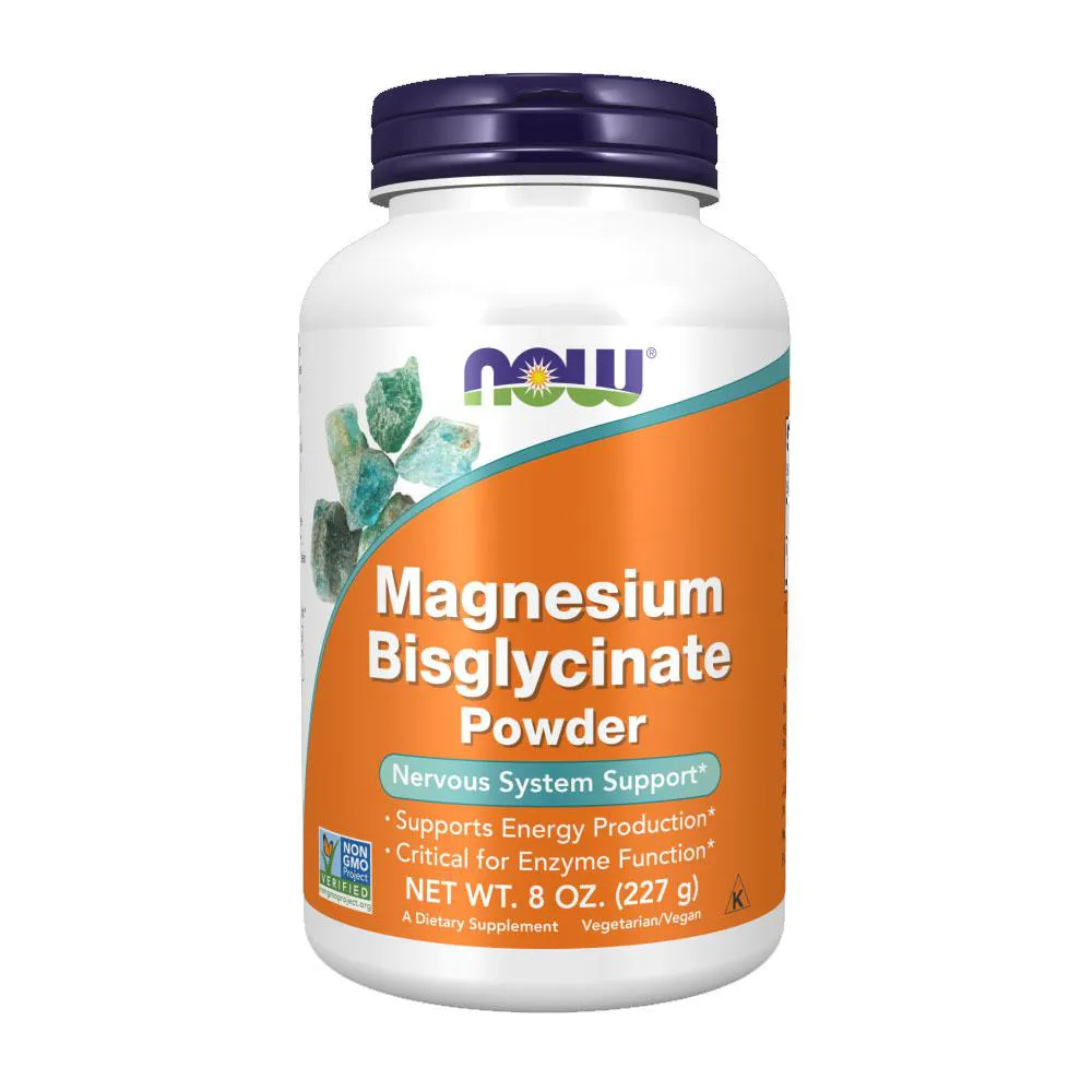 BISGLICINATO DE MAGNéSIO EM Pó NOW FOODS 227G IMPORTADO