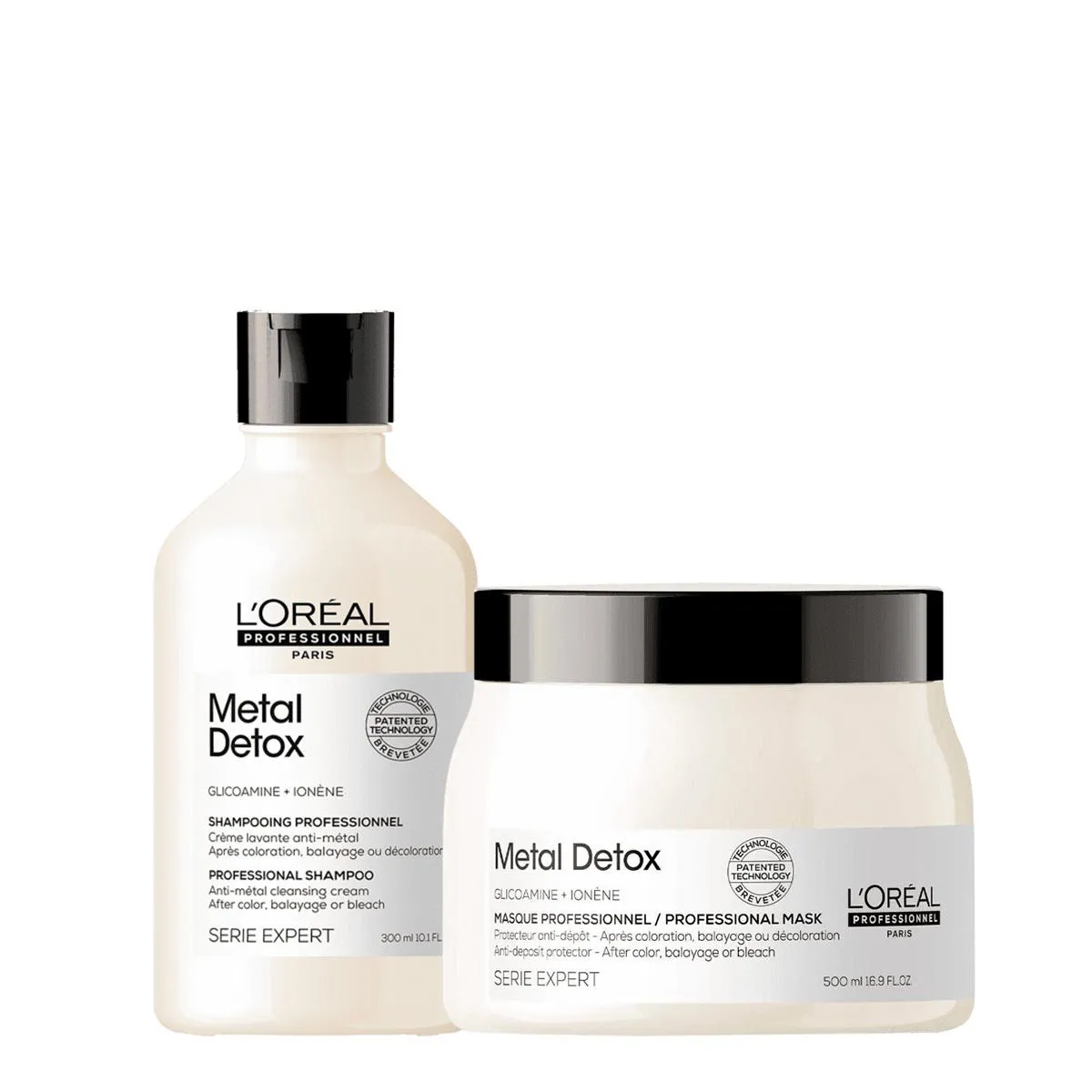 KIT LORéAL PROFESSIONNEL METAL DETOX SHAMPOO E MáSCARA (2 PRODUTOS)