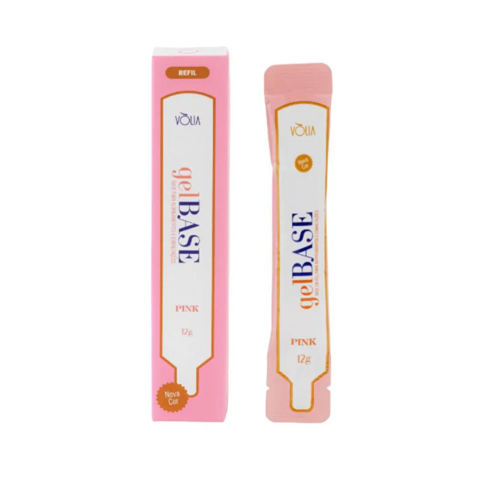 SACHE GEL DE UNHA BASE PINK 12G VòLIA