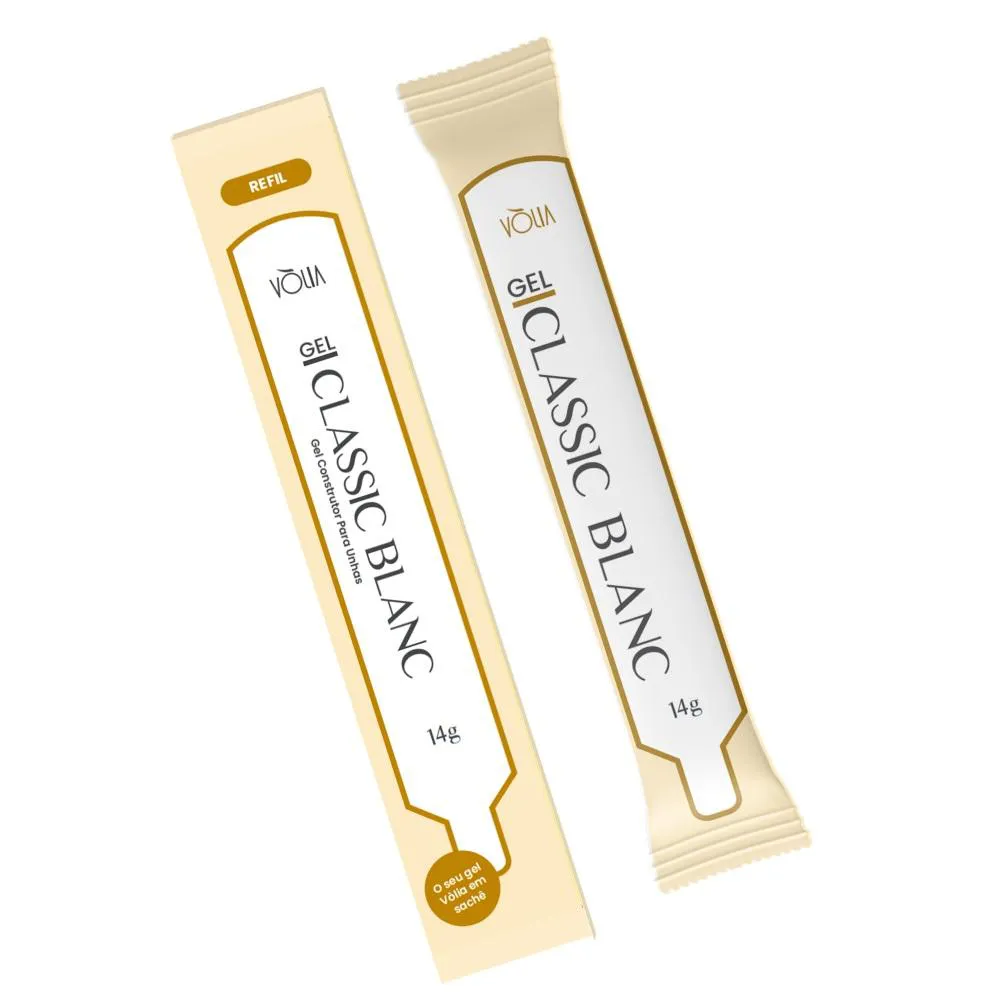 SACHE GEL CLASSIC BLANC 14G PARA UNHAS EM GEL VOLIA