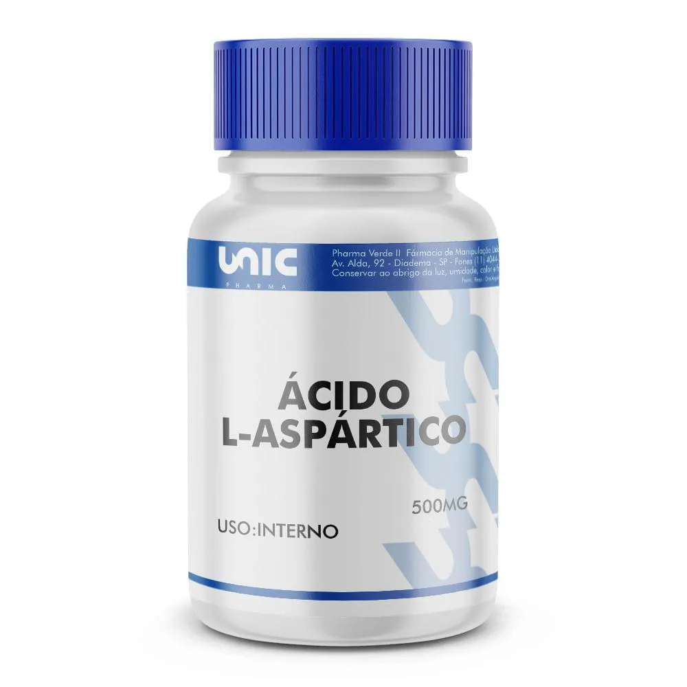ÁCIDO L-ASPáRTICO 500MG - 90 CáPSULAS
