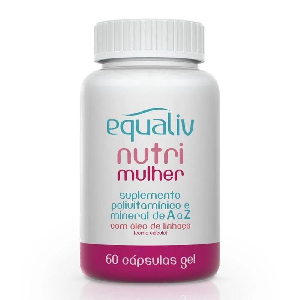 NUTRI MULHER POLIVITAMíNICO DE A A Z EQUALIV 60 CáPSULAS GEL