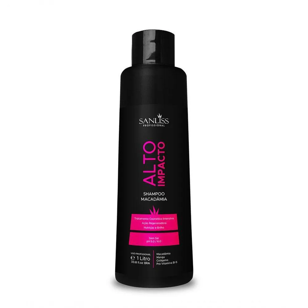 SANLISS SHAMPOO MACADâMIA 1 LITRO