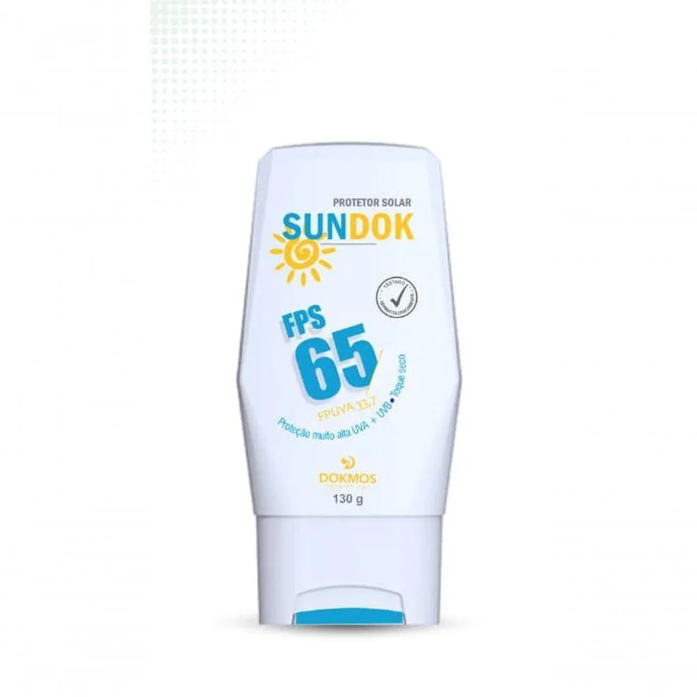 PROTETOR SOLAR SUNDOK FPS 65 - DOKMOS - 120GR