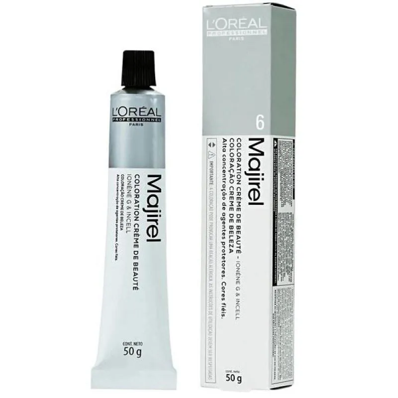 COLORAçAO PROFISSIONAL MAJIREL LOREAL 50G COR 6 LOURO ESCURO